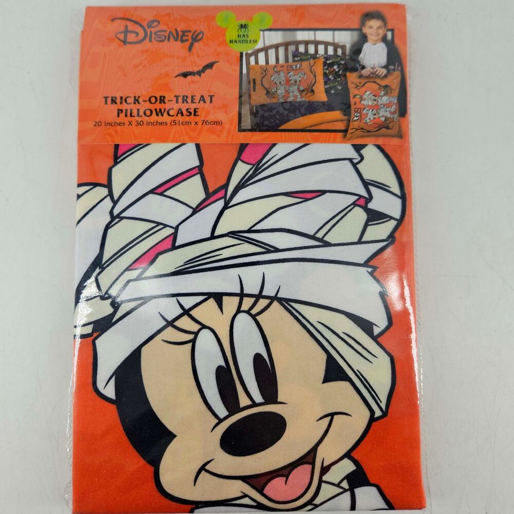 Disney Halloween Minnie Mouse mummy trick-or-treat pillowcase bag